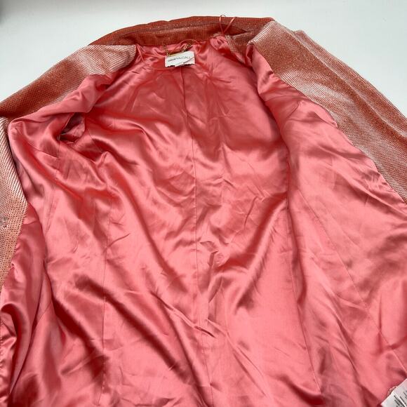 Alice McCall Midnight Jacket Pink Double Breasted Velvet Blazer - Picture 4 of 12